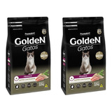 Ração Golden Gatos Adultos Castrados Frango 3kg Kit 2 Unid.