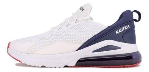 Tenis Nautica Cg3441 Blanco/navy Para Hombre 