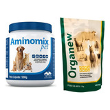 Combo Organew 1kg Probiótico + Aminomix Pet Pó 500g Vetnil