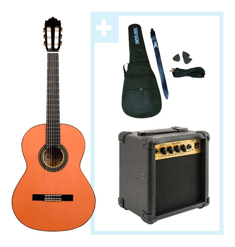 Combo Guitarra Criolla Clasica Electroacustica Amplificador