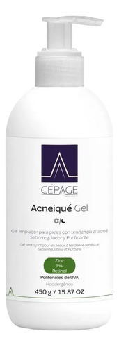 Cepage Acneiqué Gel Limpiador Purificante Para Pieles Grasas