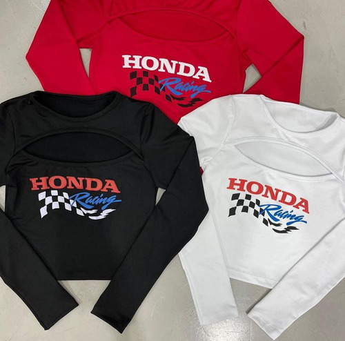 Top 'honda Racing' Manga Larga 