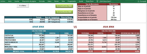 Macro En Excel Para Realizar Confronta Ema-eba Vs Sua