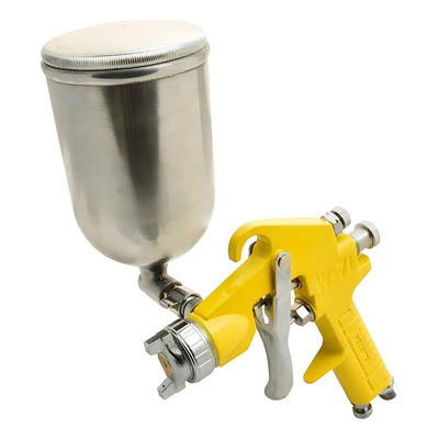Pistola De Aire Gravedad Giratoria Surtek 108004 29908860 Color Amarillo