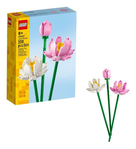 Lego® Iconic Flores De Loto Flores Construibles Para Encantar A Niños Y Adultos Amantes De La Naturaleza 40647