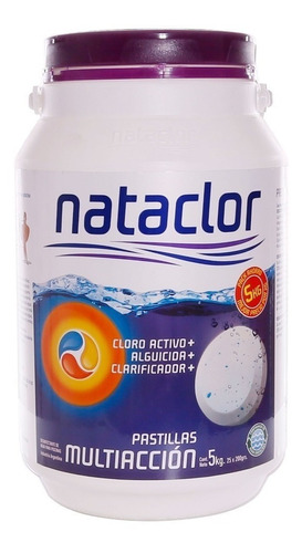 Cloro Pastillas Multiaccion 5kg  Nataclor !