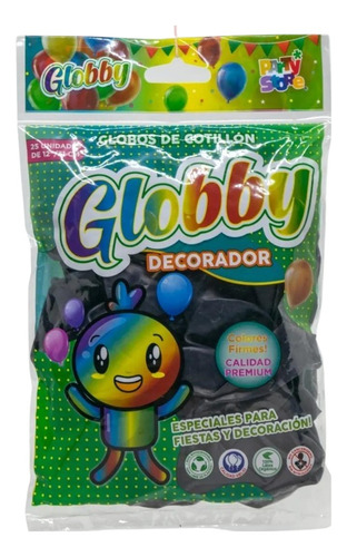 Globos Globby Standard 12 Pulgadas X 25 Unidades Deco Evento