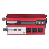 Inversor De Coche, 4 Puertos Usb, 500 W, 3 Enchufes Ac-110 V