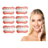 6×set De Prótesis Profesionales Silicona Brillante Dentes F