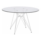 Mesa Eiffel Redonda 110cm Vidrio