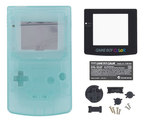 Carcasa Para Game Boy Color (gbc) Verde Fluor (clear)