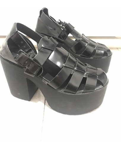 Zapatos Negros Con Plataforma 47 Street Talle 40 (leer)