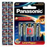 78 Pilhas Alcalinas Premium Aa 2a Pequena Panasonic 13 Cart