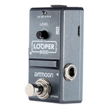 Mini Pedal Looper Efeito Ammoon Ap-09 Cinza Nano Series