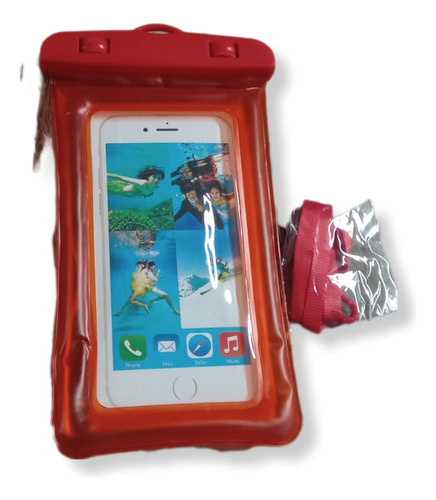 Funda Impermeable Profesional Para Celular Con Correa