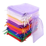 Bolsa Organza Tul 12x17 X20 U Souvenir Variedad De Colores