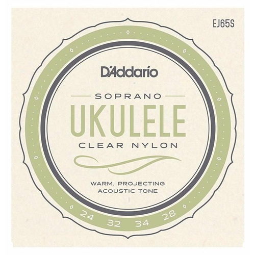 Cuerda Para Ukelele, Soprano, Daddario Ej65s Jg String