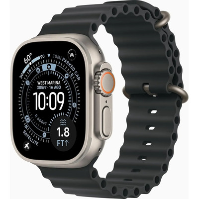 Funda De Titanio Resistente Para Apple Watch Ultra 2, 49 Mm, 4g, Con Correa Black Ocean De Talla Única, Excelente Reacondicionada