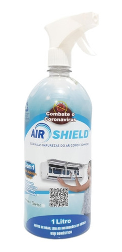Bactericida 1 Litro Air Shield Higienização Ar Condicionado