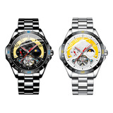 Reloj G-force At855b Automatico Sole Mio Acero + Estuche