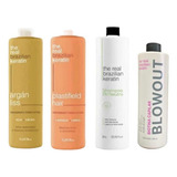 Combo Biotina Capilar+argan Liss+plastificado+shampoo Neutro