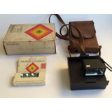 Câmera Polaroid Sx-70 Prata/marrom Kit Completo 