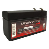Bateria 12v 1,3ah Unipower Relogio Ponto Alarme Incendio 
