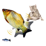 Brinquedo Interativo Peixe Elétrico Recarregável Para Gato