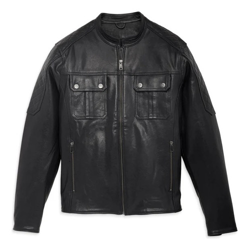 Chamarra Piel Harley Davidson Men's Mechanic Leather Jacket