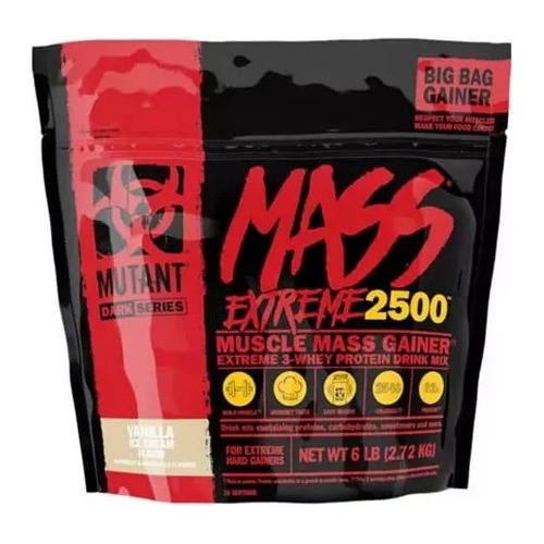 Proteina Mutant Mass Extreme 2500 6 Lbs Ganador De Peso L