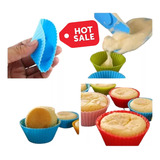 24 Moldes Para Cupcakes Reutilizable De Silicona Capacillo