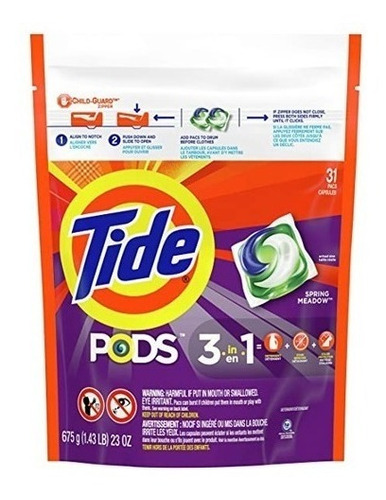 Tide Pods Detergente Para Ropa Cápsulas X 31 Unidades Local