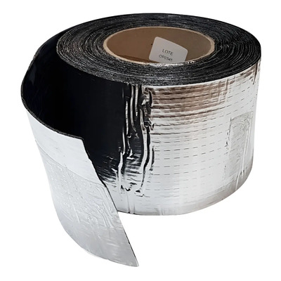 Membrana Autoadhesiva Asfáltica Aluminio Rollo 10cm X 10mts | MercadoLibre
