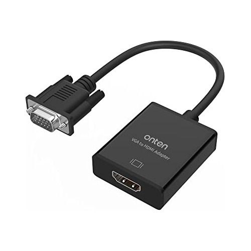 Adaptador Vga Hdmi, Vga Hdmi 1080p (macho Hembra) Compu...