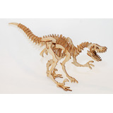 Rompecabezas Maqueta 3d  Madera Dinosaurios Alosaurio