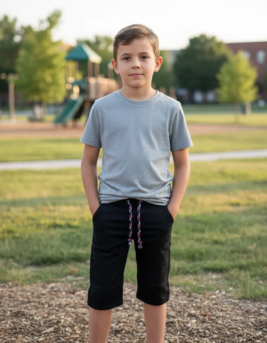 Bermuda Jogger De Niño De Mezclilla Stretch