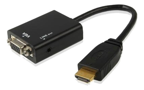 Cable Conversor Hdmi A Vga Video Salida Audio 3.5mm Envios