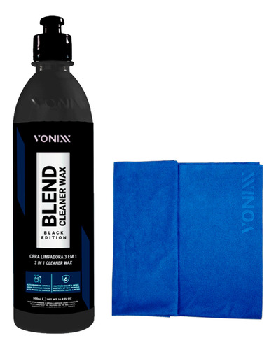 Pano Ultra Fino 8k Vonixx + Blend Cleaner Black Wax + Brinde