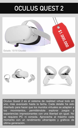 Gafas De Realidad Virtual-oculus Quest 2