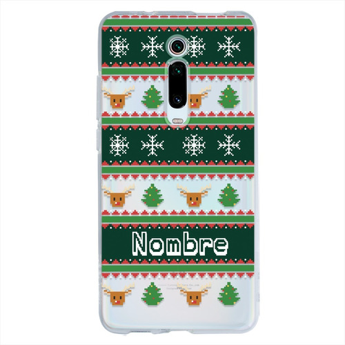 Funda Para Xiaomi Ugly Sweater Navidad Personalizada Nombres