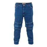 Pantalon Moto Jeans Elastizado Y Protecciones Alter Teomotos