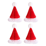 Pompones De Papel Navideños Para Sombreros De Navidad, 4 Uni