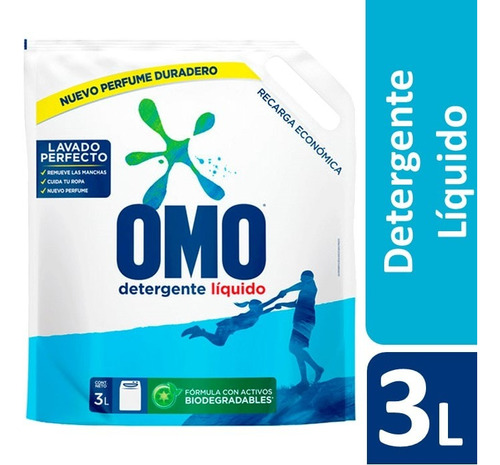  Omo Matic Detergente Líquido Multiacción 3lt Pack X2
