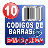 10 Códigos De Barras Ean Y Upc Universal Gs1 Garantizado