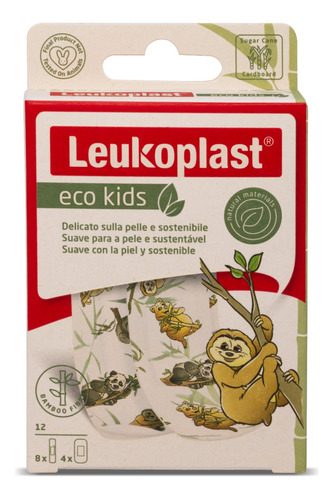 Leukoplast Eco Kids Parche Curita Sustentable 2 Med 12u