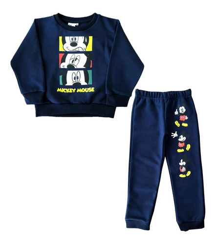 Conjunto Mickey Mouse Buzo Y Jogging Disney Nene Para Varon