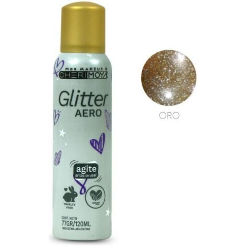 Glitter Aerosol 120ml Pelo, Piel Original Cherimoya 
