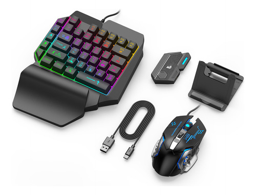 Teclado E Mouse Para Jogos Móveis Mixse Bluetooth