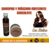 Shampoo Y Mascara Matizante Chocolate / Morena Iluminada