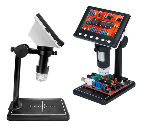 Microscopio Digital Com Led E Display Lcd 4,3 Polegadas 